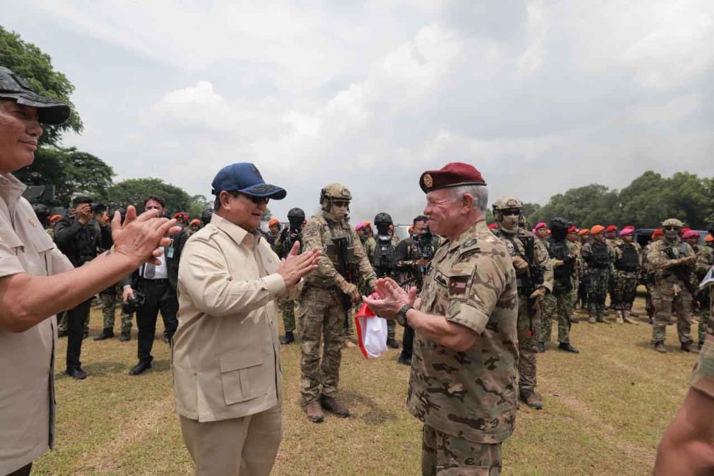 Prabowo dan Raja Abdullah II Saksikan Demontrasi Drone dari TNI & AB Yordania
