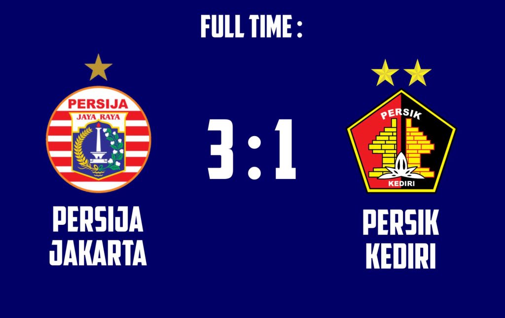 Persija Jakarta Tundukkan Persik Kediri 3-1, Macan Kemayoran Mantap Tempel Puncak Klasemen