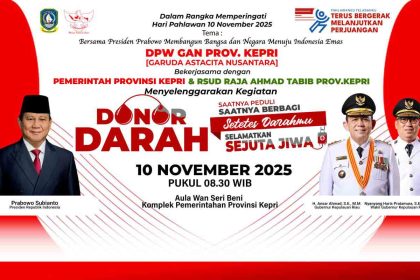 GAN Kepri Dorong Kepahlawanan Modern Lewat Aksi Donor Darah di Tanjungpinang